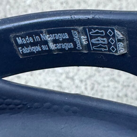 CROCS Crocband Clogs C12 12 Classic Yellow/Blue Slip On Shoes Unisex Toddler Boy - Picture 9 of 10